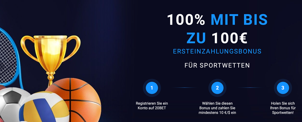 20Bet: Nagelneuer Sportwettenanbieter mit Top-Bonus