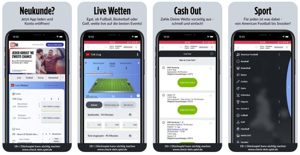 bildBet Sportwetten App