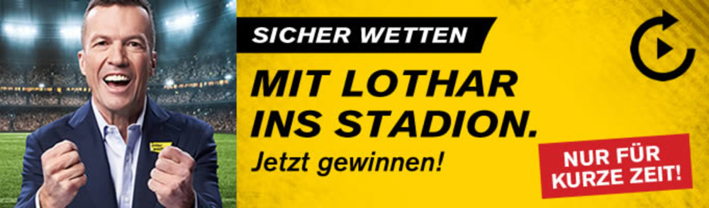 Interwetten: Lothar Matthäus beim Buchmacher mit Top-Gewinnspiel und 11 Euro Wettguthaben eingestiegen