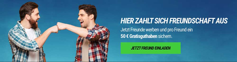 NEO.bet: Hier zahlt sich die Freundschaft noch richtig aus