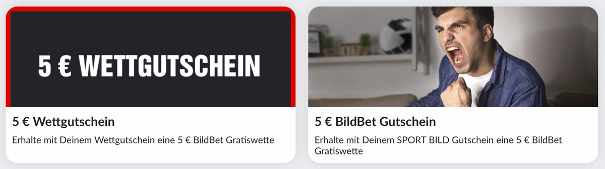 BildBet: Neue Wettgutscheine im Angebot